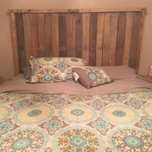 Palette Headboard and side tables